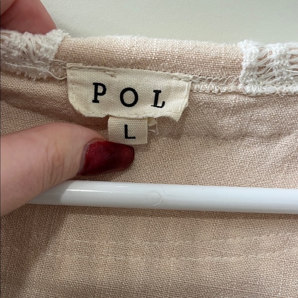 POL: Lightweight Waffle Knit Hooded Button Cardigan in Cream & Blush - Picture 2 of 9